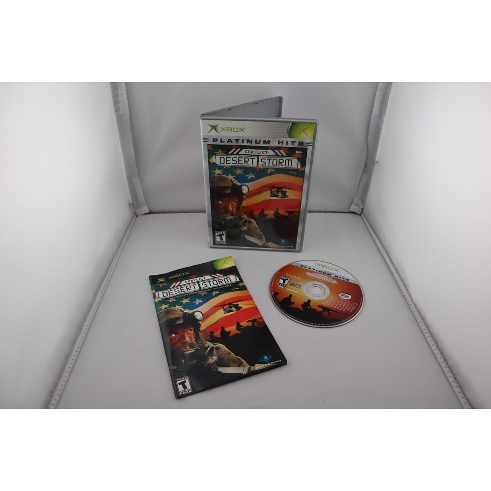 Conflict: Desert Storm Platinum Hits (Microsoft Xbox, 2002) CIB Complete Tested‎